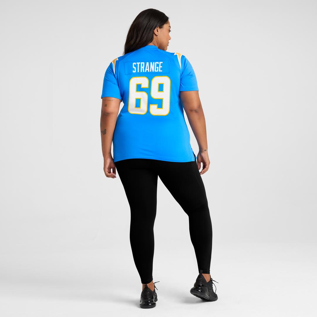 Cole Strange Los Angeles Chargers Nike Women's Team Game Jersey - Powder Blue