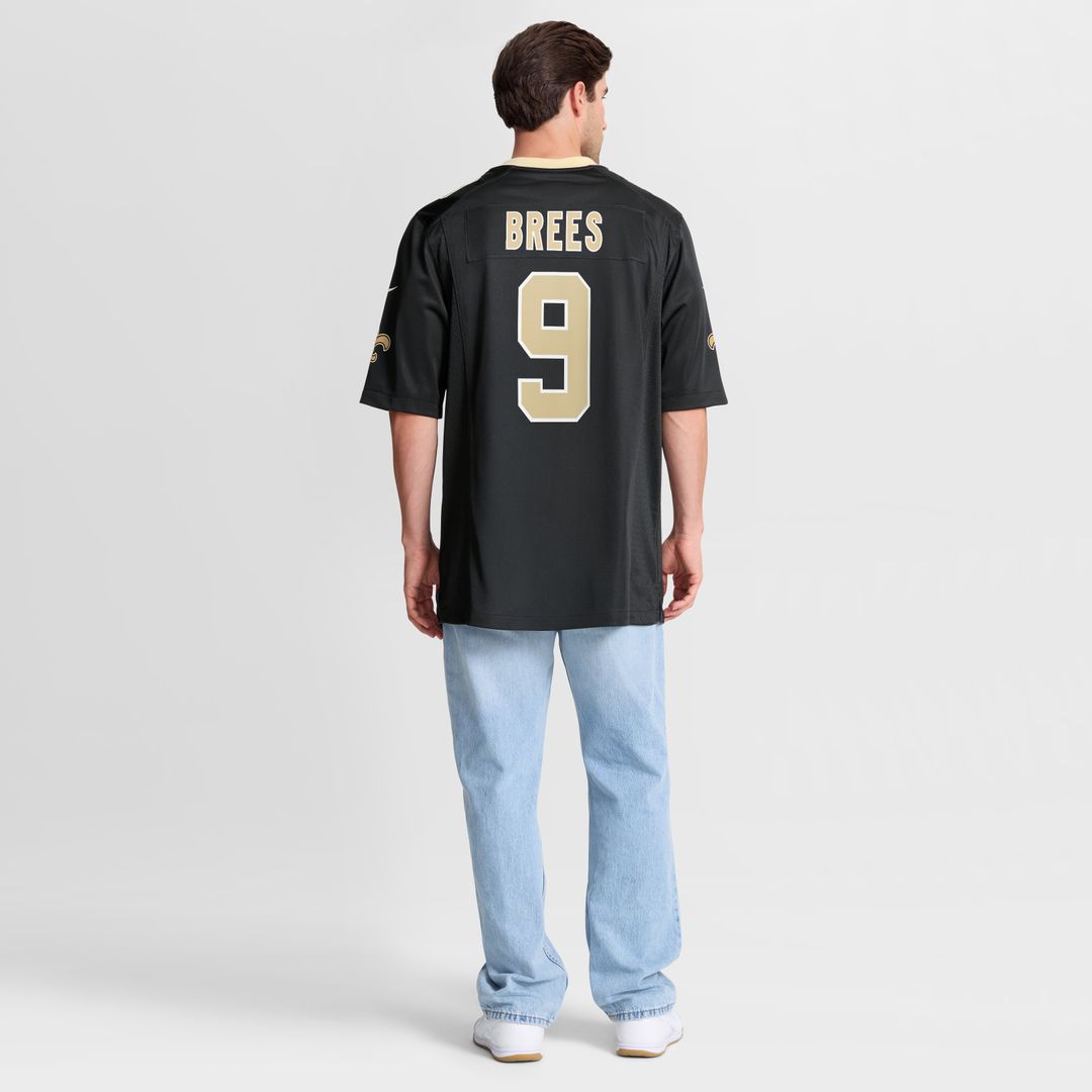 Drew Brees New Orleans Saints Nike Team Game Jersey - Black