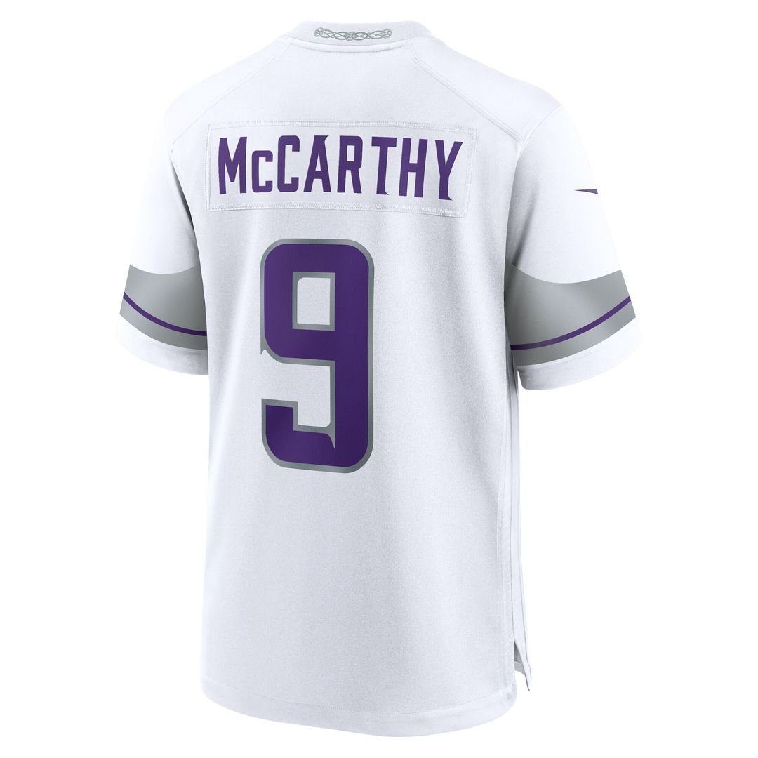 J.J. McCarthy Minnesota Vikings Nike Player Game Jersey - Purple