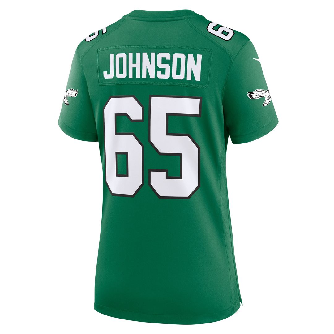 Lane Johnson Philadelphia Eagles Women's Team Game Jersey - Midnight Green