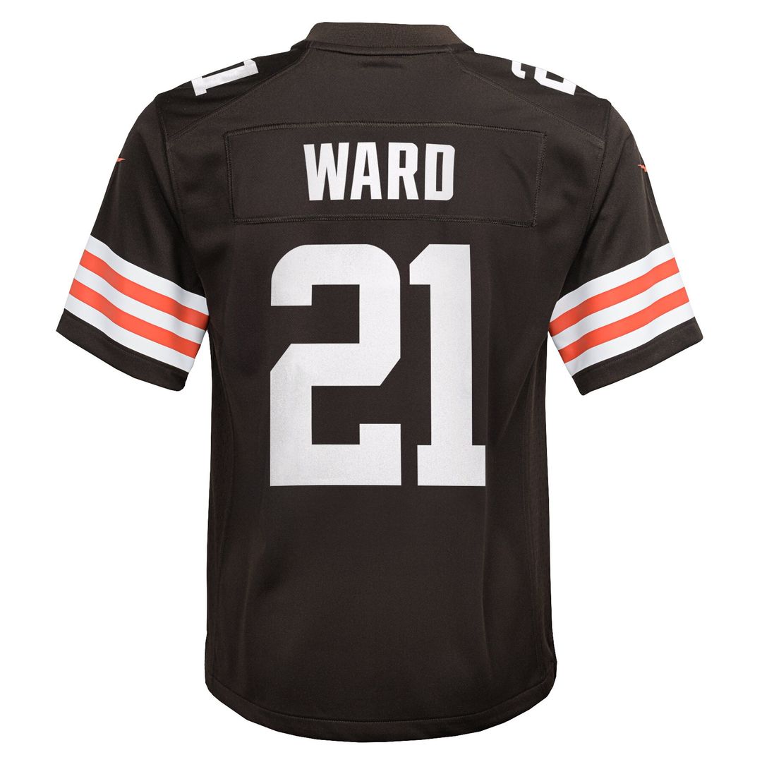 Denzel Ward Cleveland Browns Youth Game Jersey - Brown
