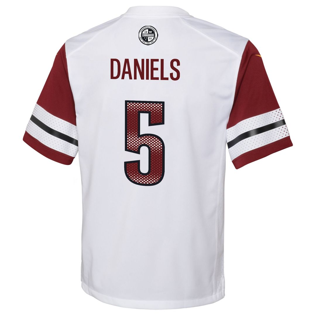Jayden Daniels Washington Commanders Nike Youth Alternate Game Jersey - Black