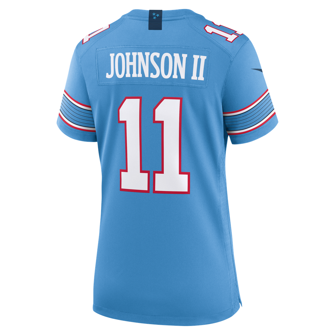 Jermaine Johnson II Tennessee Titans Nike Women's Team Game Jersey - Light Blue