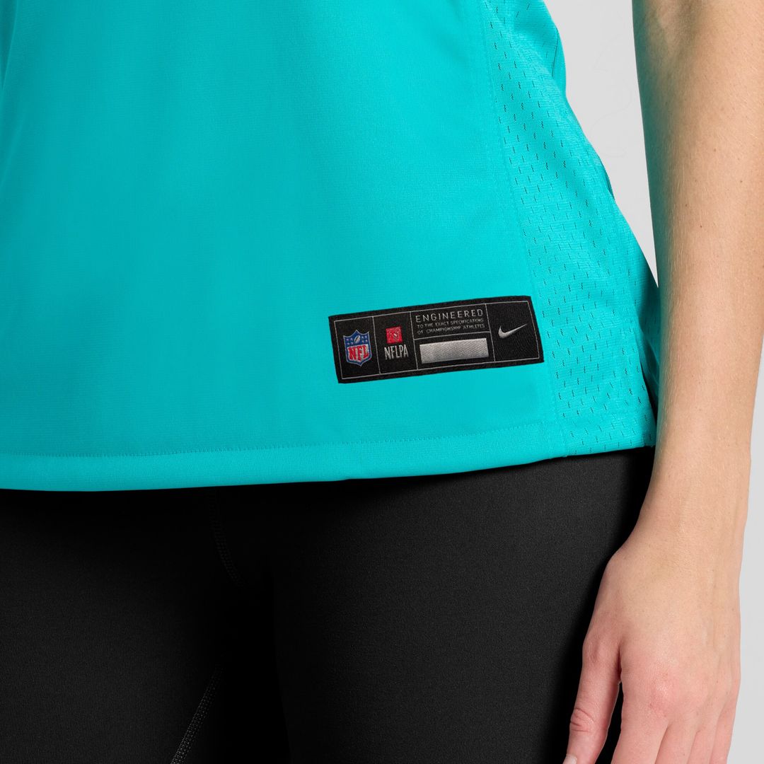 Aaron Brewer Miami Dolphins Nike Women's Game Jersey - Aqua