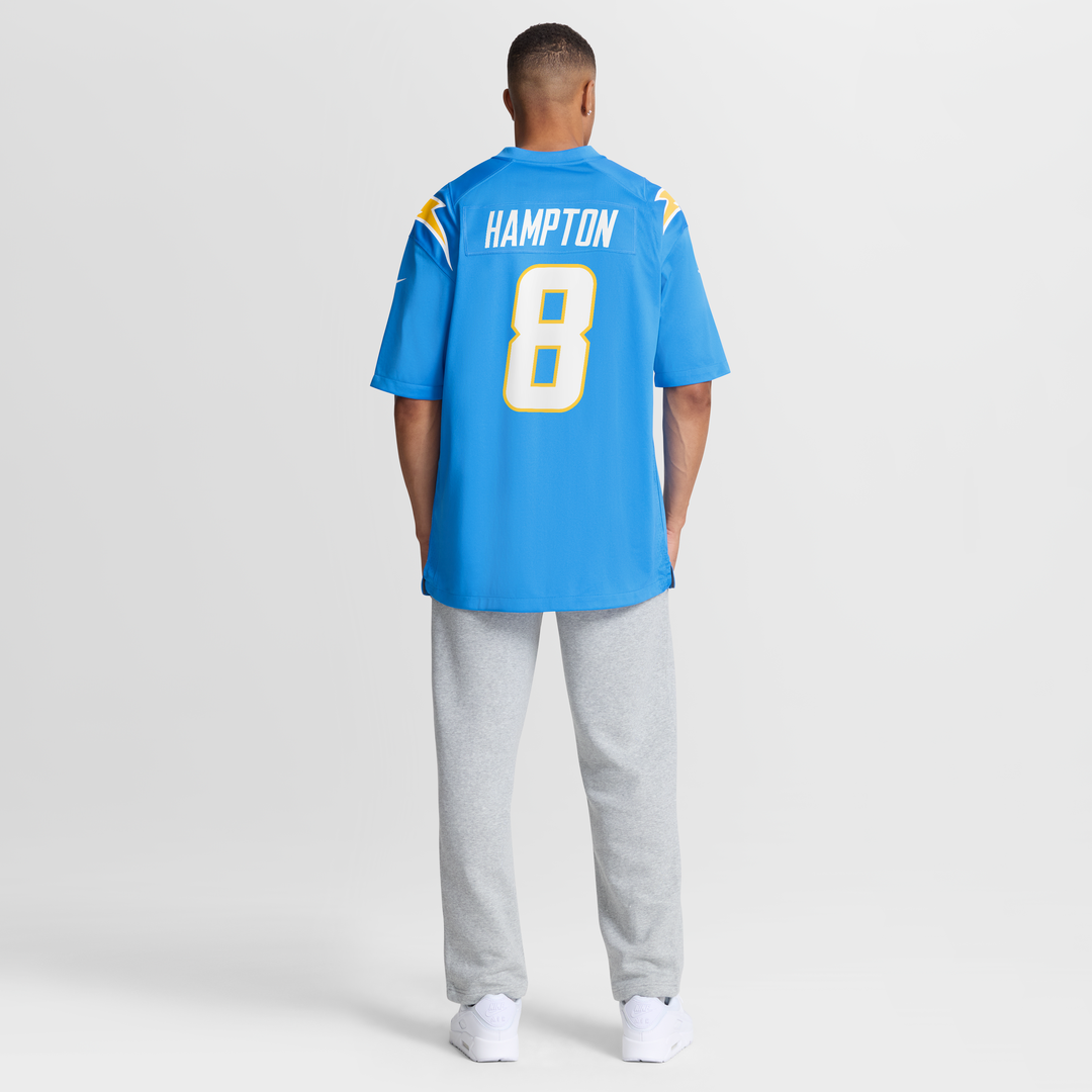 Omarion Hampton Los Angeles Chargers Nike Team Game Jersey - Powder Blue
