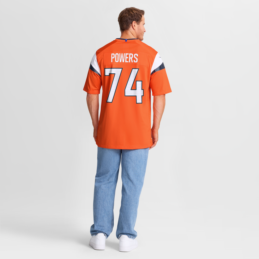 Ben Powers Denver Broncos Nike Team Game Jersey - Orange