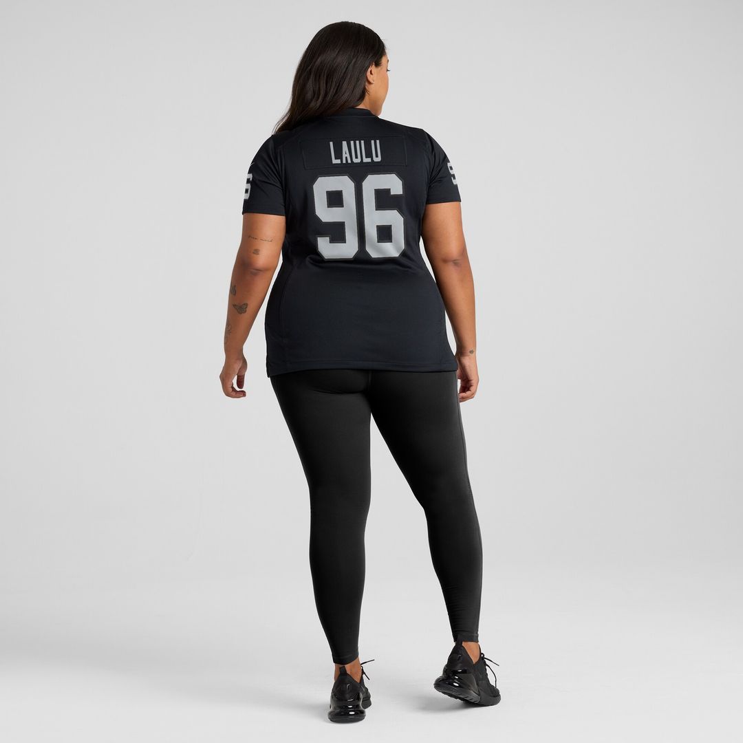 Jonah Laulu Las Vegas Raiders Nike Women's Game Jersey - Black