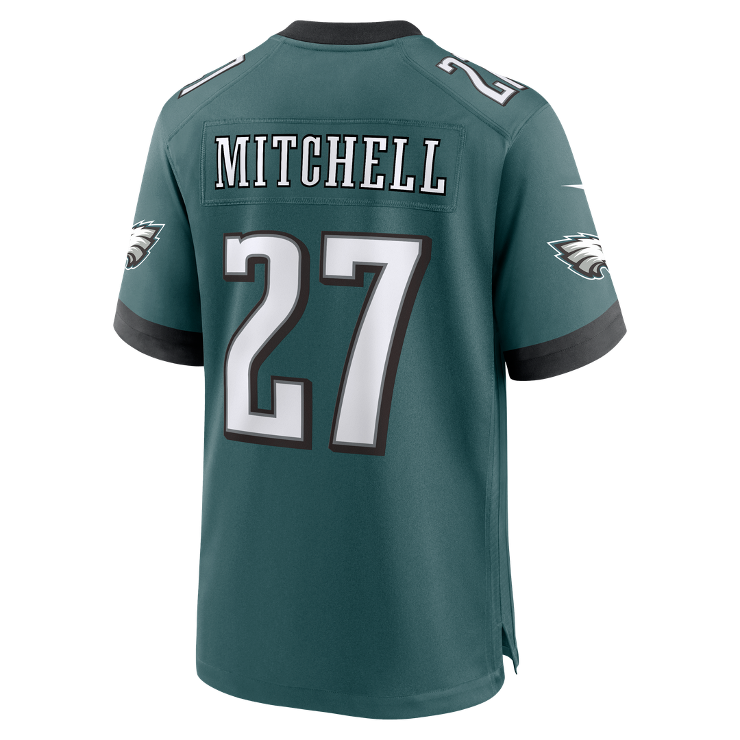 Quinyon Mitchell Philadelphia Eagles Nike Team Game Jersey - Midnight Green