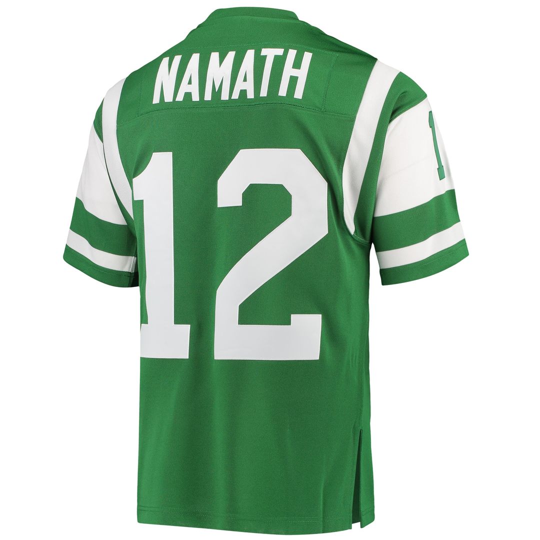 Joe Namath New York Jets 1968 Mitchell & Ness Authentic Throwback Retired Player Jersey - Green