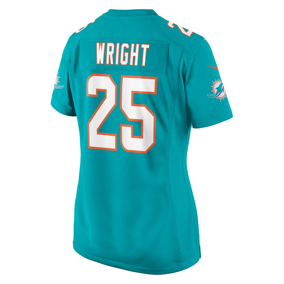 Jaylen Wright Miami Dolphins Nike Women's Game Jersey - Aqua