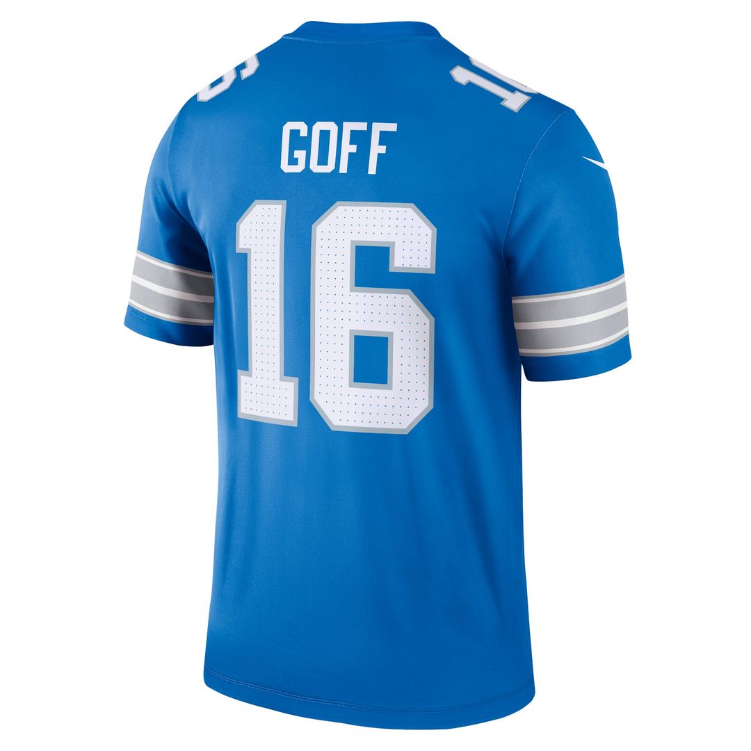 Jared Goff Detroit Lions Nike Legend Player Performance Top - Blue