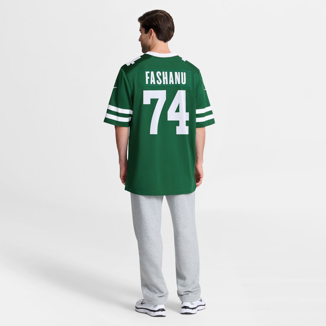 Olu Fashanu New York Jets Nike Player Game Jersey - Gotham Green
