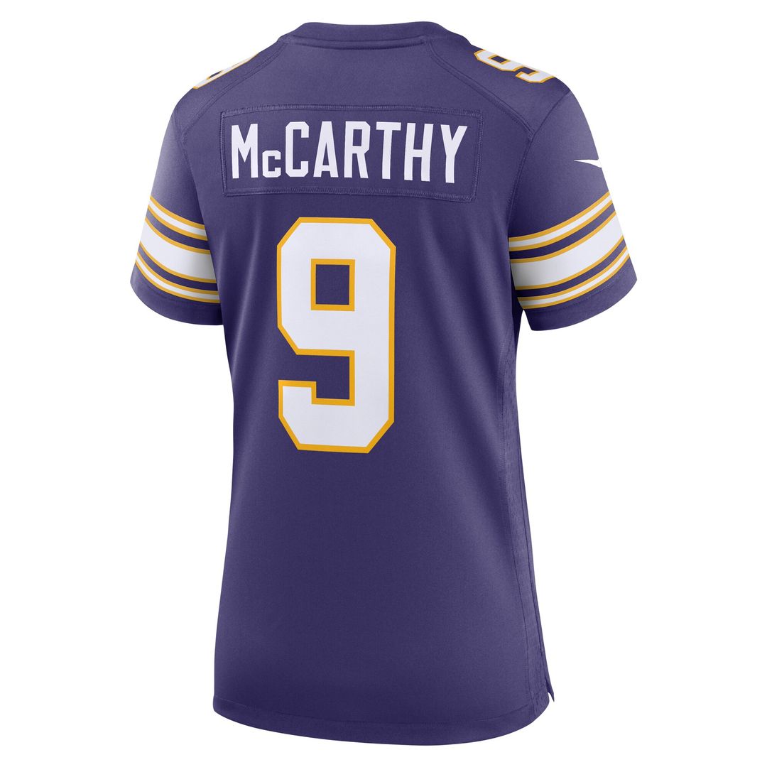 J.J. McCarthy Minnesota Vikings Nike Women's 2nd Alternate Player Game Jersey - Purple