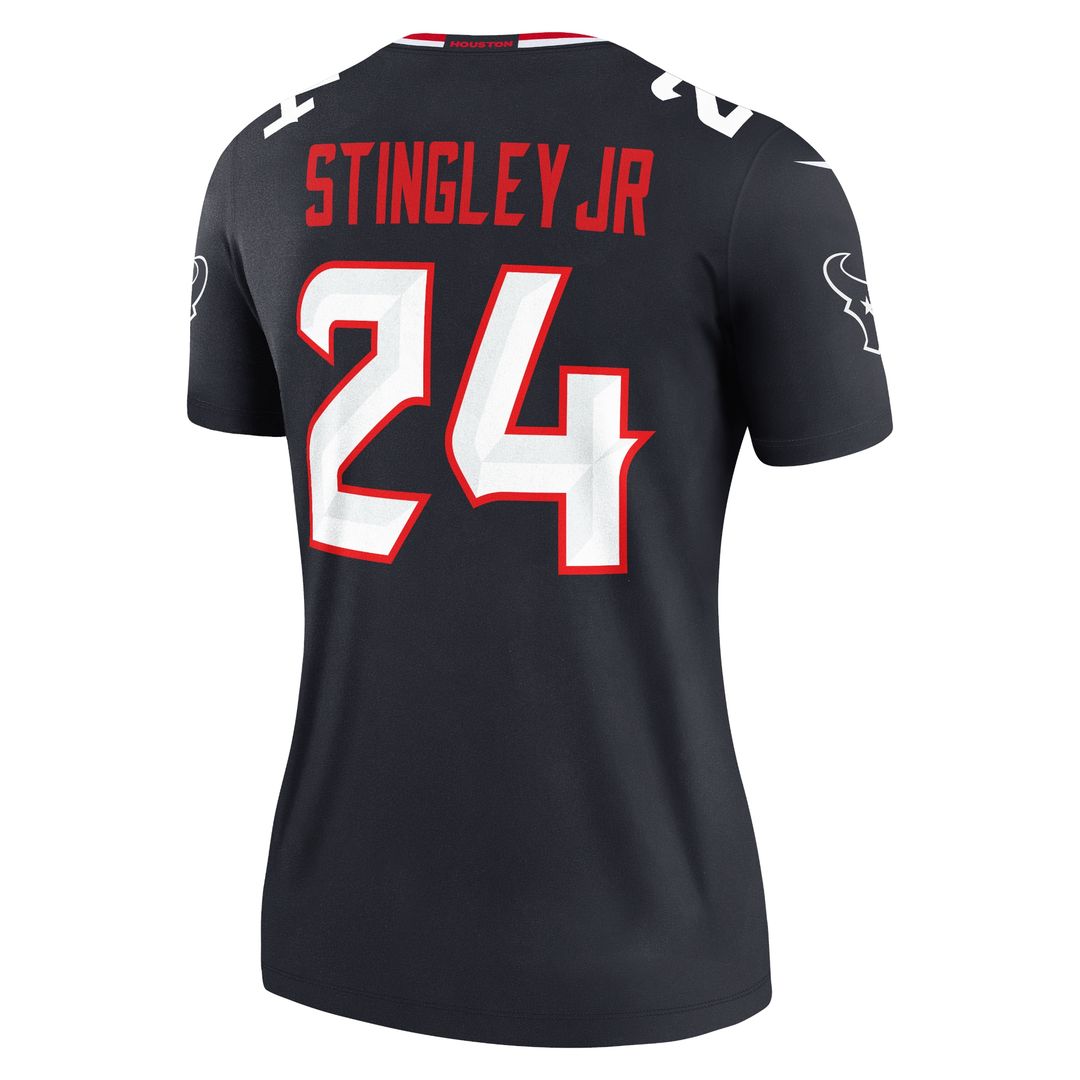 Derek Stingley Jr. Houston Texans Nike Women's Legend Player Performance Top - Navy