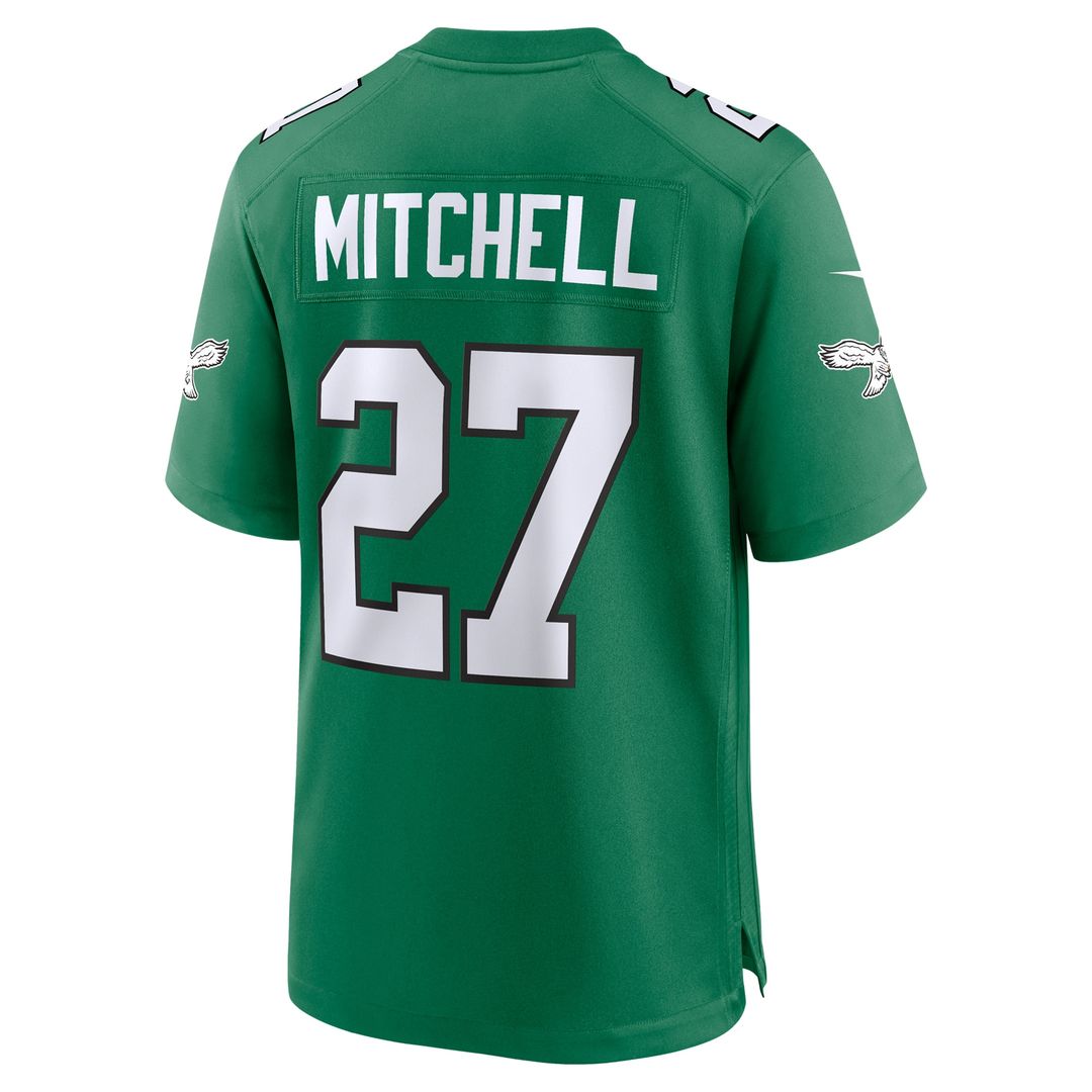 Quinyon Mitchell Philadelphia Eagles Nike Team Game Jersey - Midnight Green