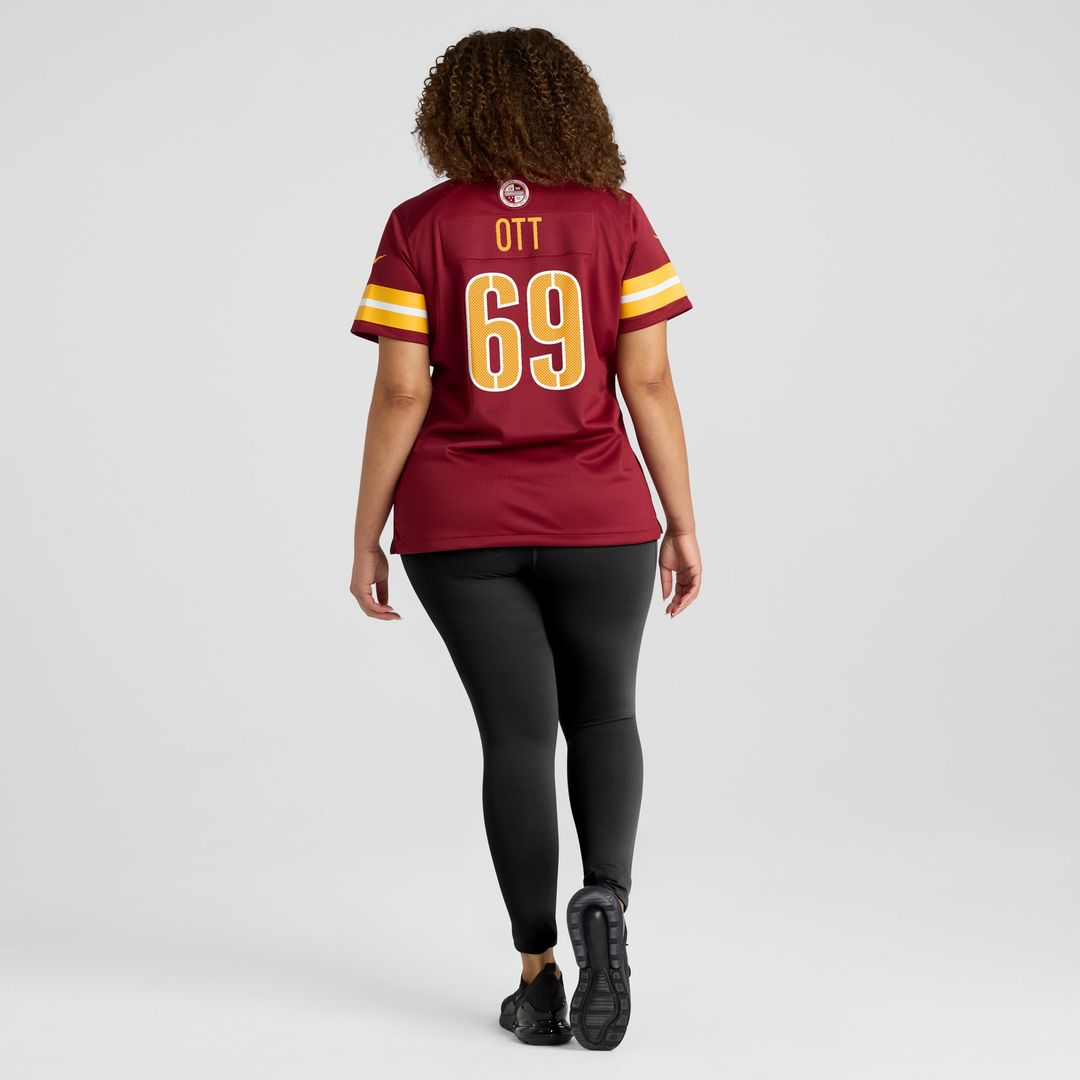Tyler Ott Washington Commanders Nike Women's Team Game Jersey - Burgundy