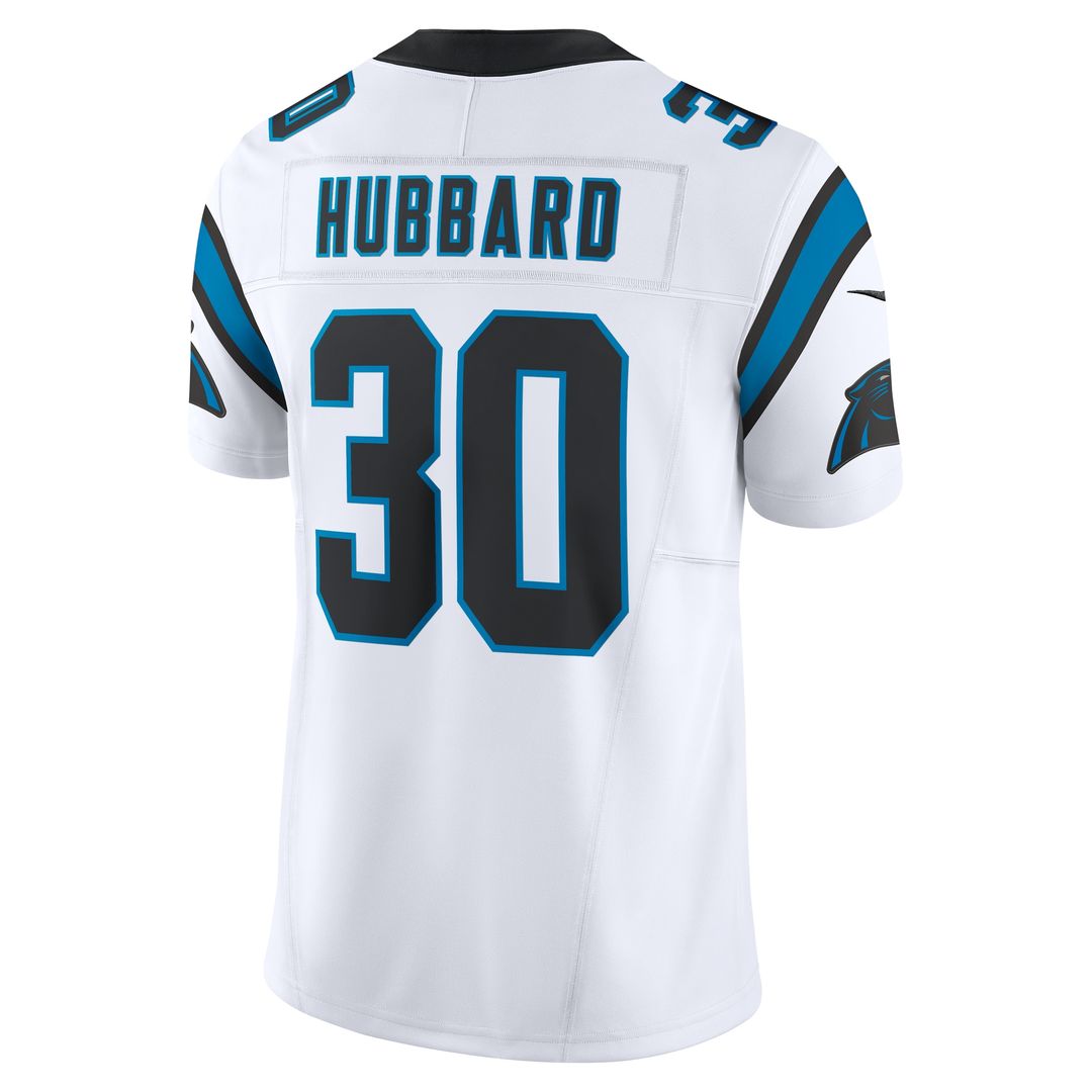 Chuba Hubbard Carolina Panthers Nike Vapor F.U.S.E. Limited Jersey - White