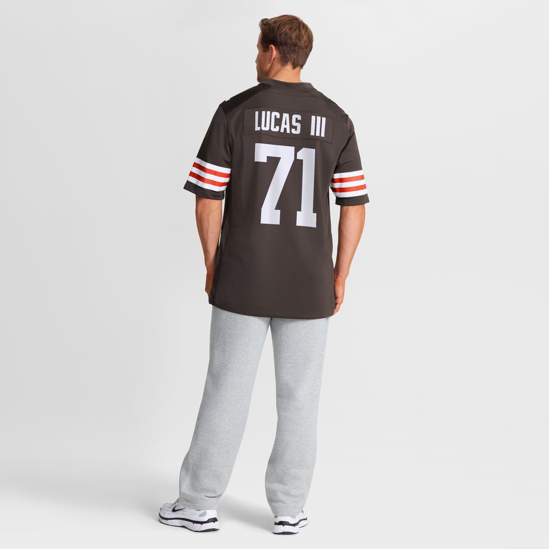 Cornelius Lucas Cleveland Browns Nike Team Game Jersey - Brown