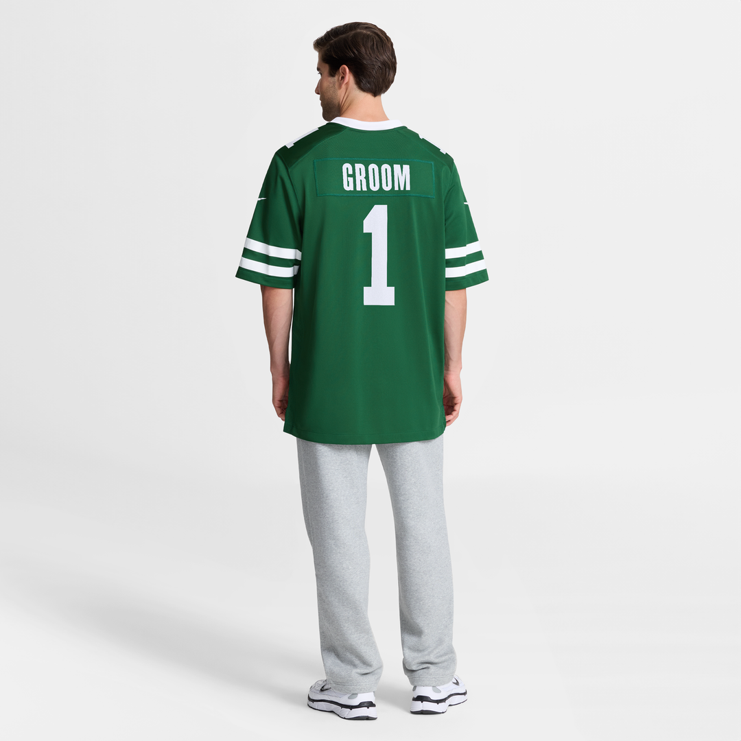 Number 1 Groom New York Jets Game Jersey - Legacy Green