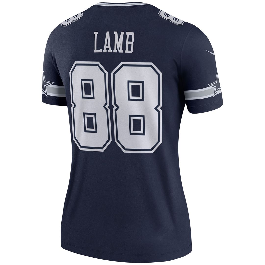 CeeDee Lamb Dallas Cowboys Nike Women's Legend Player Performance Top - White