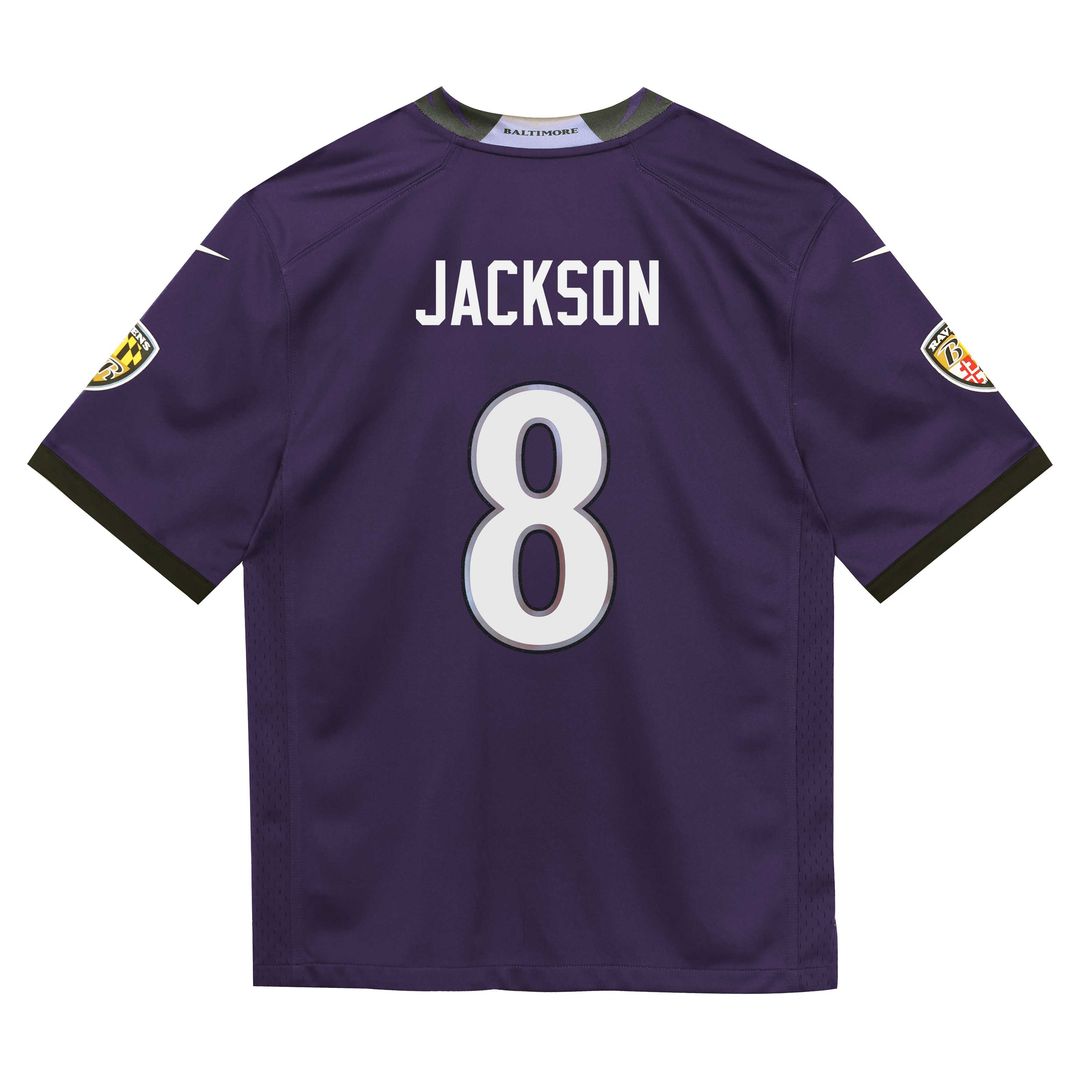 Lamar Jackson Baltimore Ravens Nike Preschool Team Game Jersey - Purple