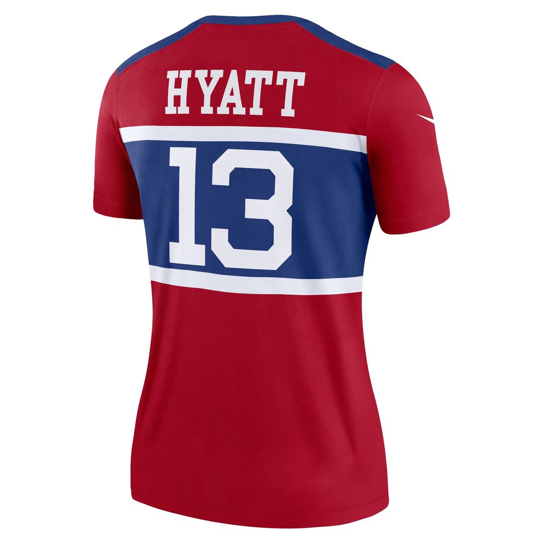 Jalin Hyatt New York Giants Nike Women's Alternate Legend Player Performance Top - Red