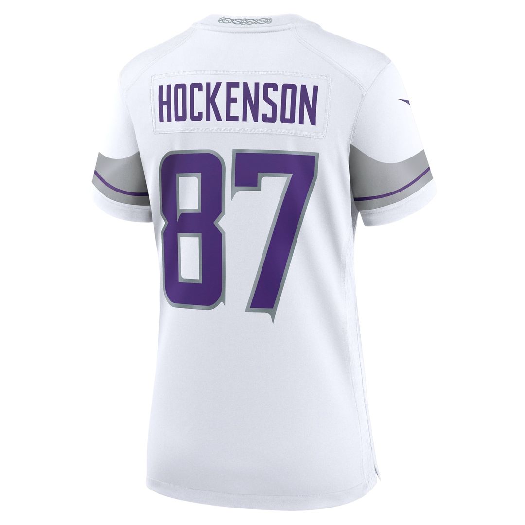 T.J. Hockenson Minnesota Vikings Women's Alternate Game Player Jersey - White