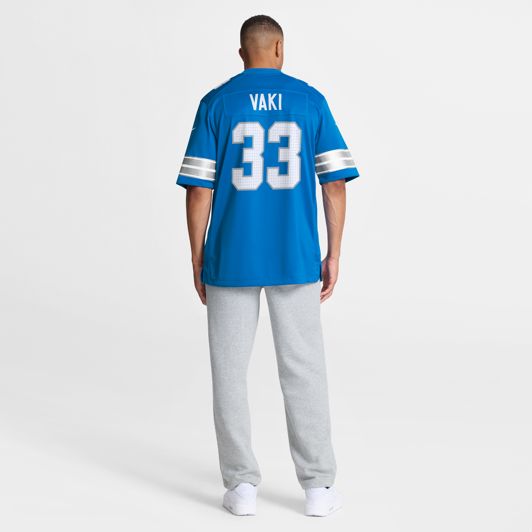 Sione Vaki Detroit Lions Team Game Jersey - Blue