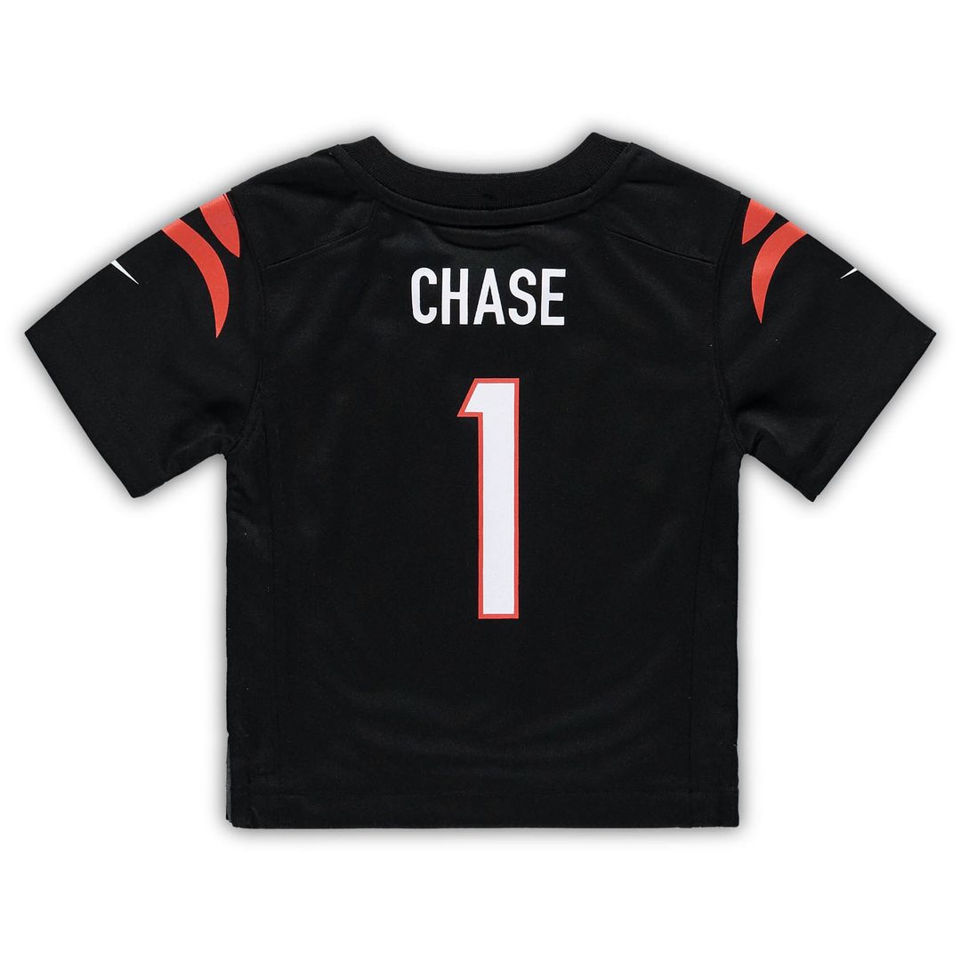 Ja'Marr Chase Cincinnati Bengals Nike Infant Team Player Game Jersey - Black