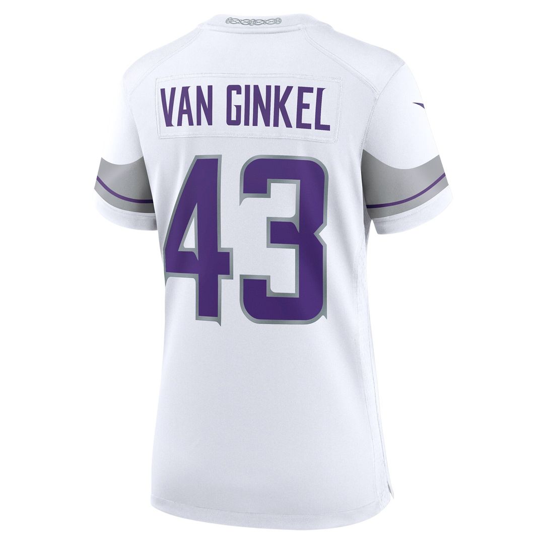 Andrew Van Ginkel Minnesota Vikings Nike Women's Alternate Game Jersey - White