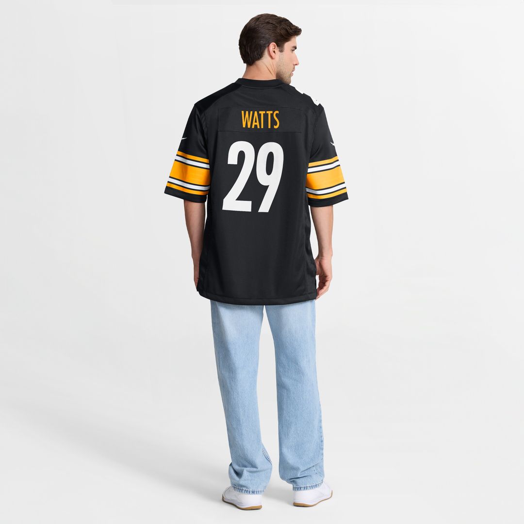 Ryan Watts Pittsburgh Steelers Nike Game Jersey - Black