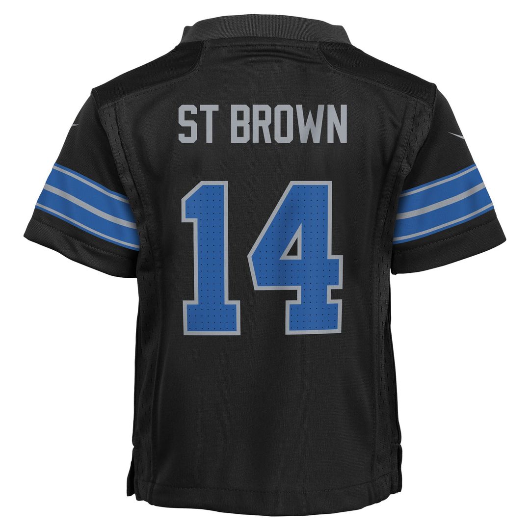 Amon-Ra St. Brown Detroit Lions Nike Preschool Alternate Player Game Jersey - Black