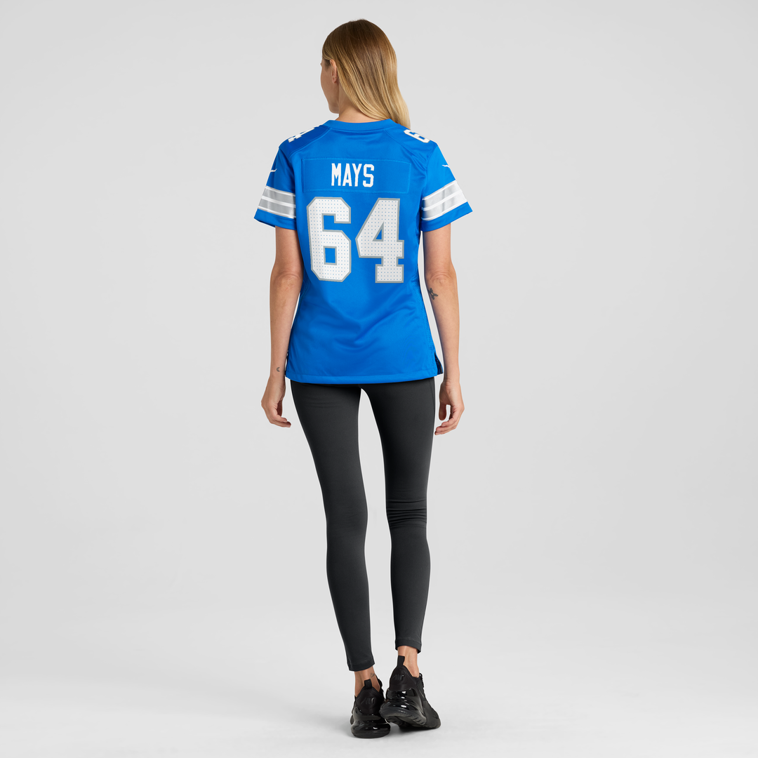 Cade Mays Detroit Lions Nike Women's Team Game Jersey -  Blue