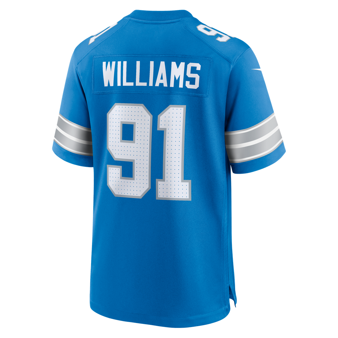 Tyleik Williams Detroit Lions Nike Team Game Jersey -  Blue