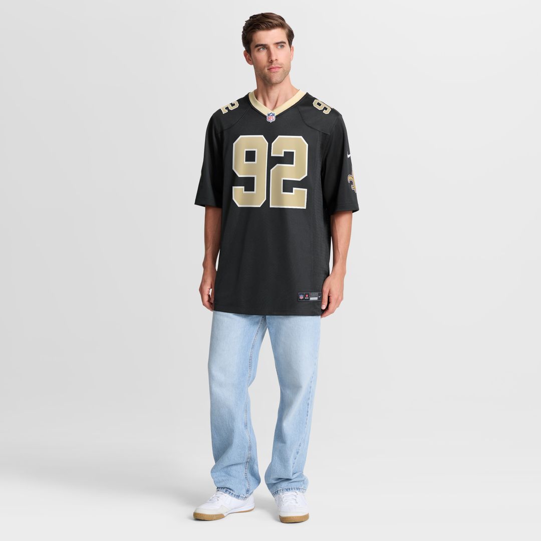 Davon Godchaux New Orleans Saints Nike Team Game Jersey -  Black