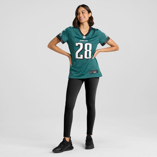 Will Shipley Philadelphia Eagles Nike Women's Team Game Jersey - Midnight Green