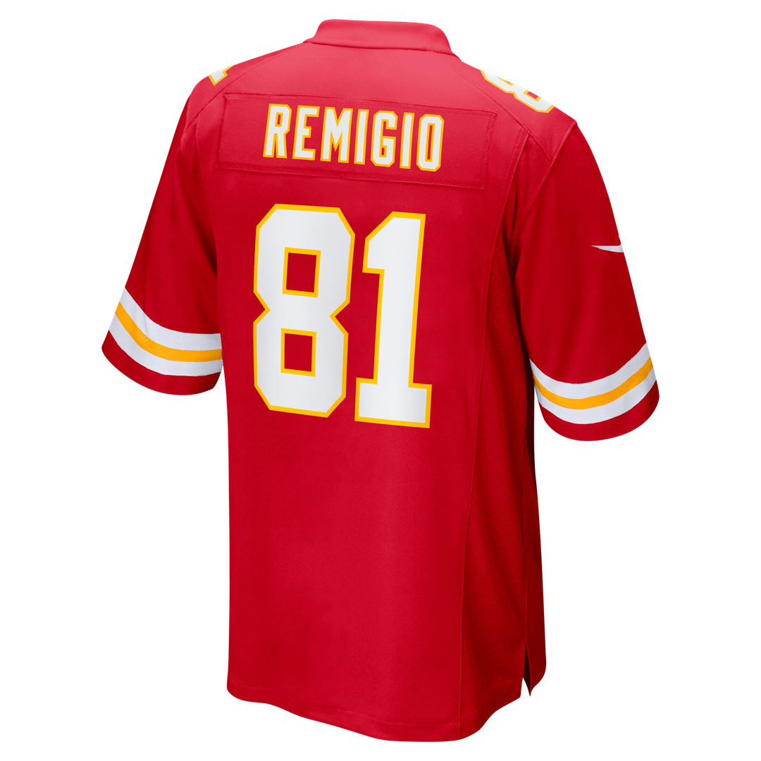 Nikko Remigio Kansas City Chiefs Nike Team Game Jersey -  Red