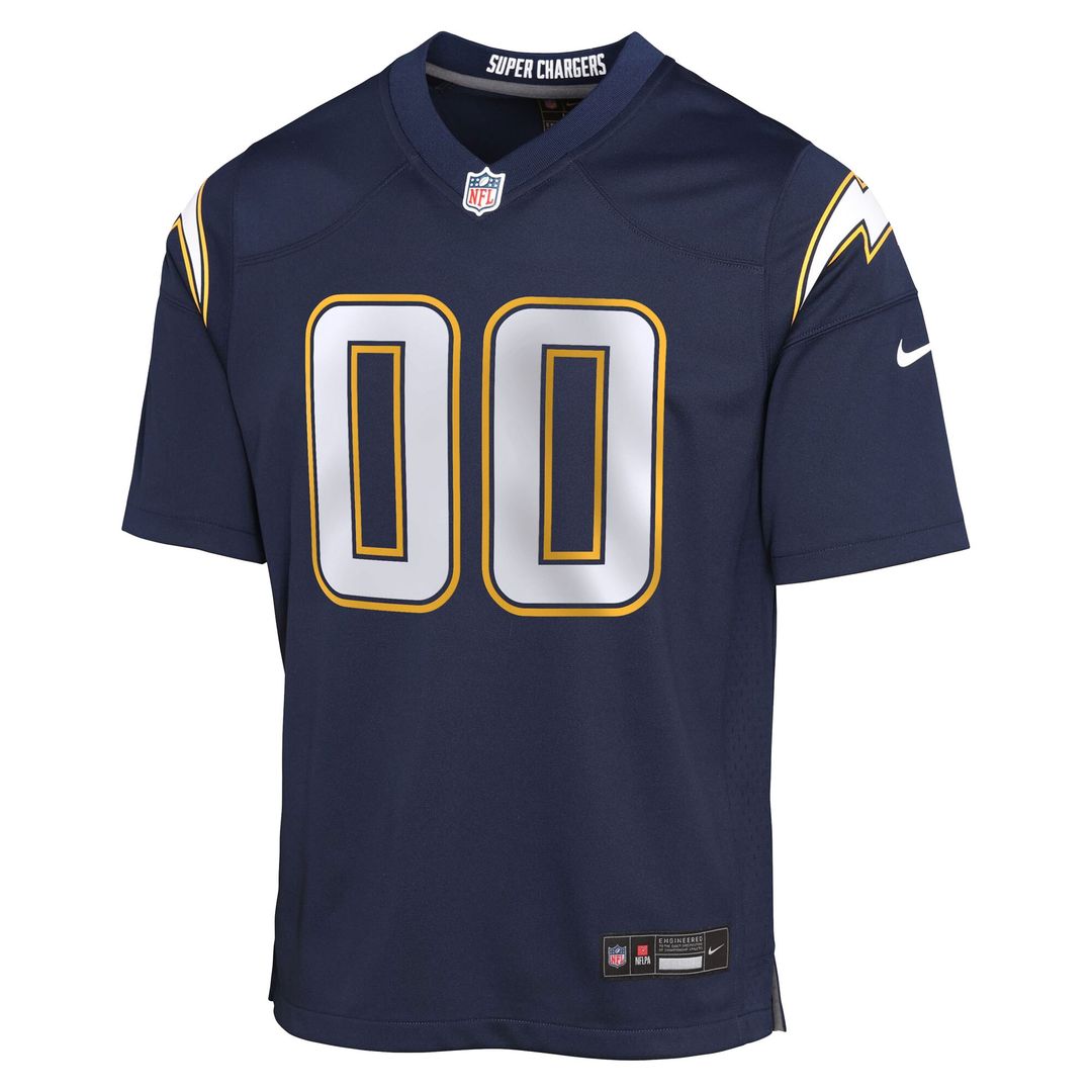 Los Angeles Chargers Nike Youth Alternate Super Chargers Game Custom Jersey - Navy