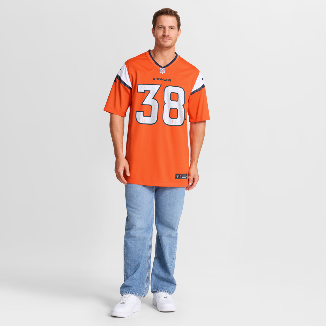 Jaleel McLaughlin Denver Broncos Game Jersey - White