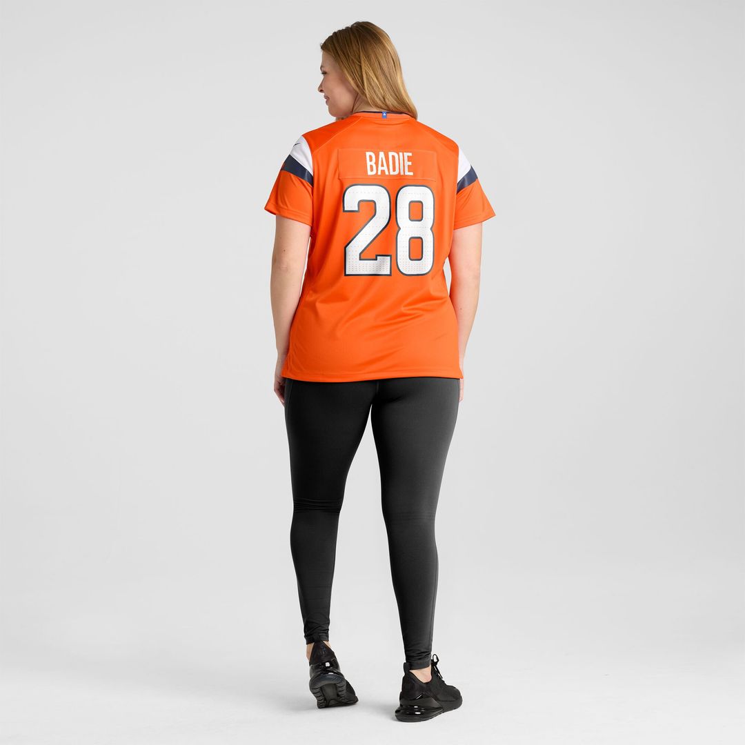 Tyler Badie Denver Broncos Nike Women's Team Game Jersey -  Orange