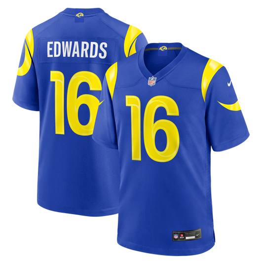 Tru Edwards Los Angeles Rams Nike Team Game Jersey - Royal