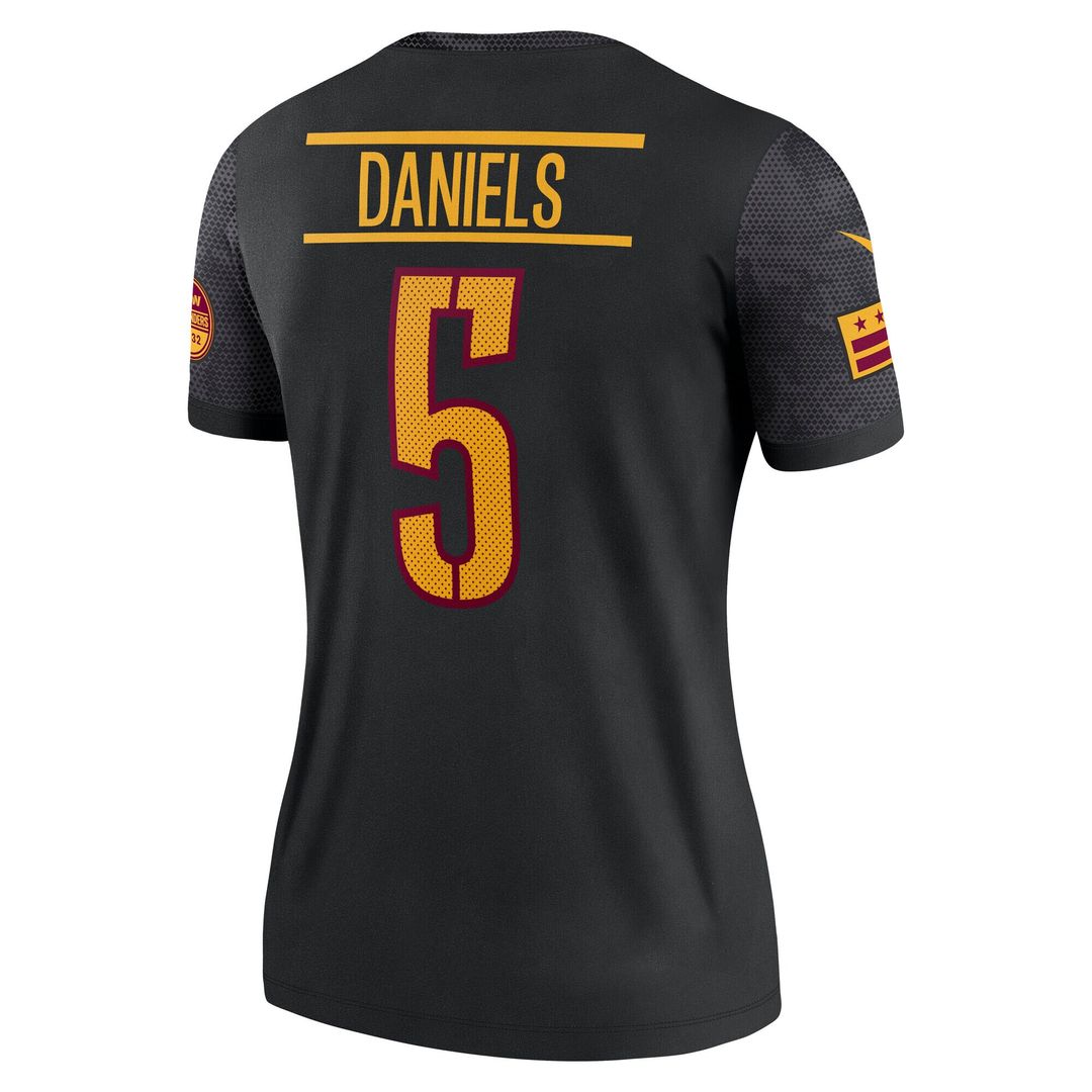 Jayden Daniels Washington Commanders Nike Women's Legend Player Performance Top -  Black