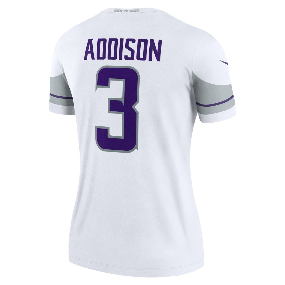 Jordan Addison Minnesota Vikings Nike Women's Alternate Legend Player Performance Top -  White