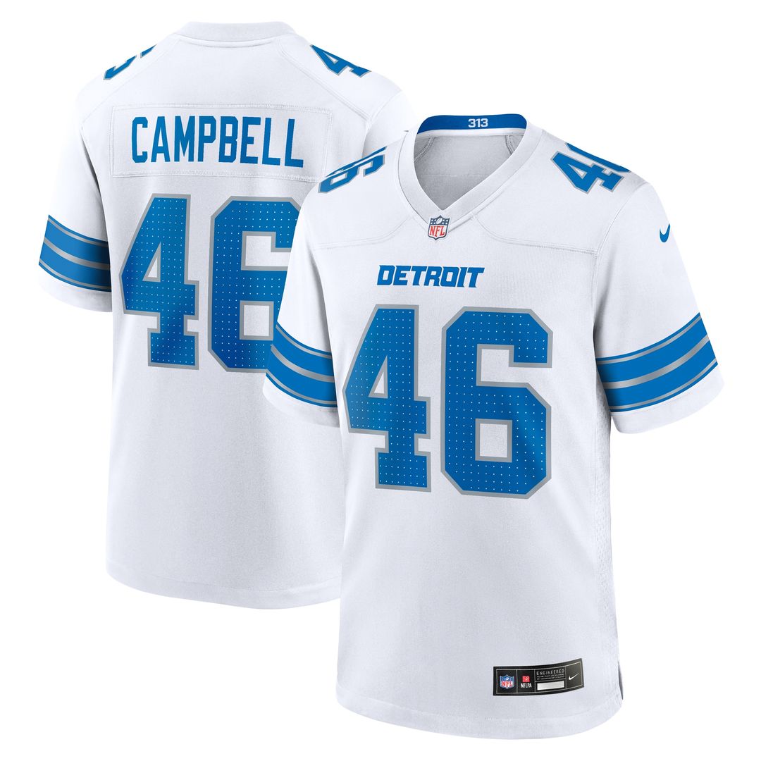 Jack Campbell Detroit Lions Nike Game Jersey - Blue