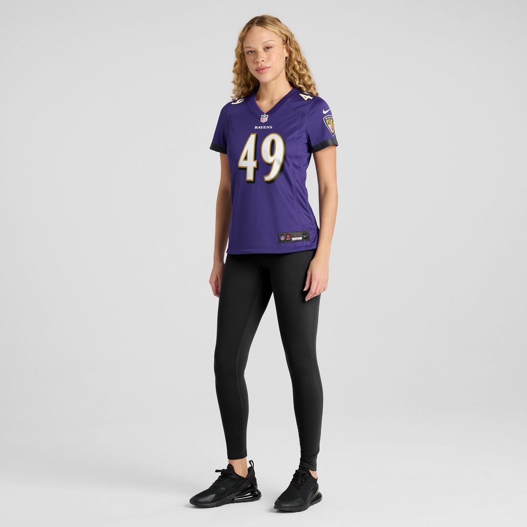 Jay Higgins IV Baltimore Ravens Nike Women's Team Game Jersey -  Purple