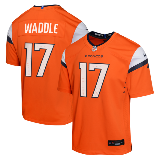 Jaylen Waddle Denver Broncos Nike Youth Game Jersey - Orange