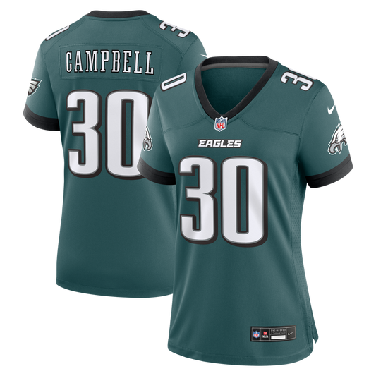 Jihaad Campbell Philadelphia Eagles Nike Women's Team Game Jersey -  Midnight Green
