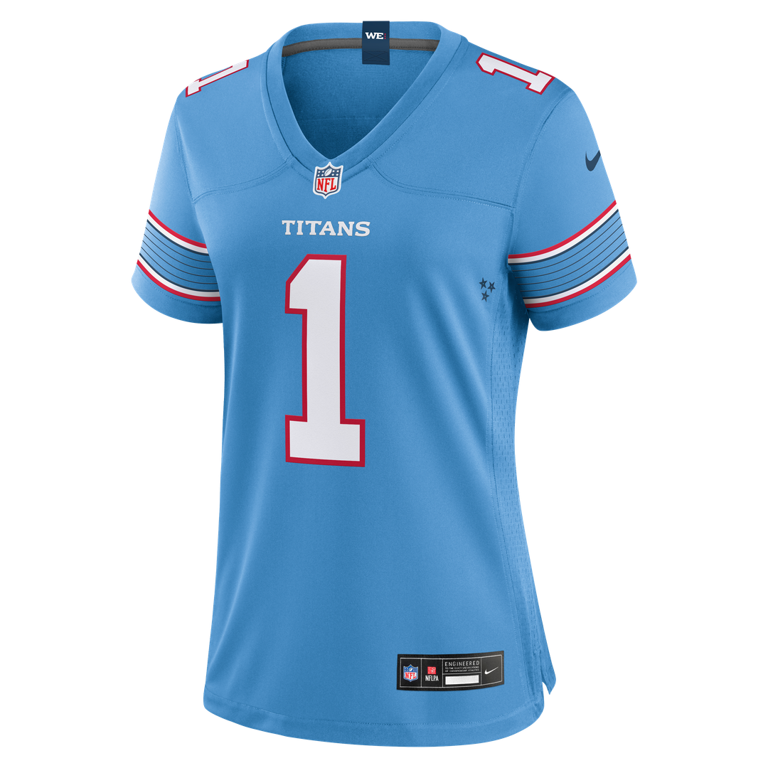 Cameron Ward Tennessee Titans Nike Women's Game Jersey - Light Blue