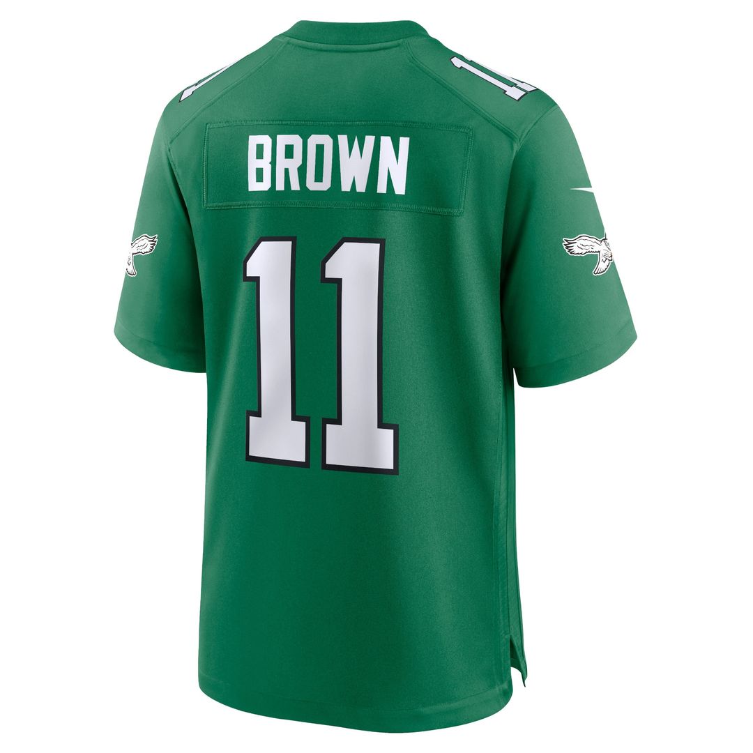 A.J. Brown Philadelphia Eagles Nike Team Game Jersey - Midnight Green