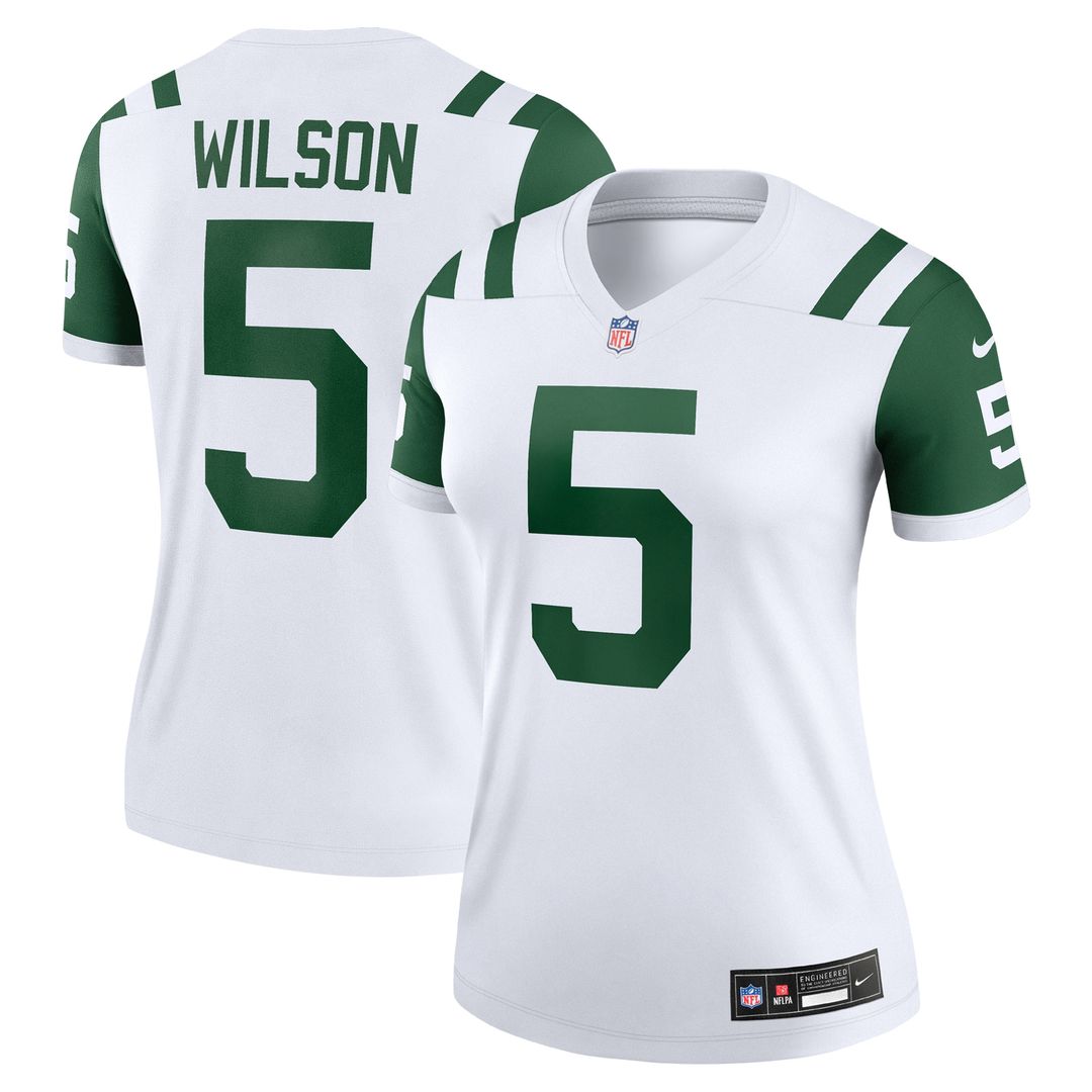 Garrett Wilson New York Jets Nike Women's Legend Player Performance Top - Legacy Green